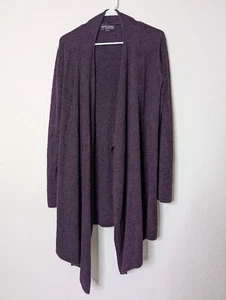 Barefoot Dreams Bamboo Chic Lite 436 Calypso Wrap Cardigan Sweater L/XL Purple - Picture 1 of 4