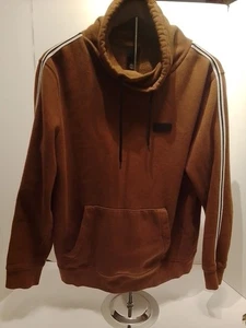 Men's H&M Cowl Neck Sweatshirt Sz Med Rust Colored Front Pockets - Picture 1 of 4