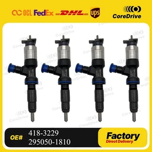 4* Fuel Injector compatible 418-3229 295050-1810 CAT C4.4 Engine 318F 316F 315F - Picture 1 of 5