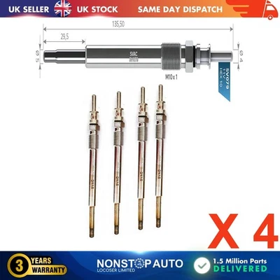 4X Bujías Para Opel Astra G Vectra B C Zafira Un Omega B 91196669 - Imagen 1 de 4