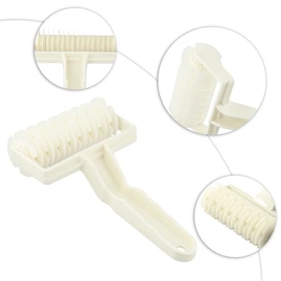 Herramienta para hornear pastel de galletas pizza pan pastelería celosía rodillo cortador plástico Foto 1 de 4