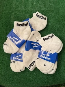 Brooks Good Feet weiße Söckchen für Laufen Training Erwachsene klein Damen 4-6,5 - Bild 1 von 3