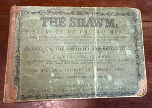 The Shawm Library of Church Music 1853 Wm Bradbury Mason Bros. RARE Antique - Bild 1 von 11