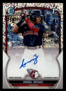 Angel Genao 2023 Bowman #CPA-AG Chrome Auto Speckle Refractors #114/299 - Picture 1 of 2