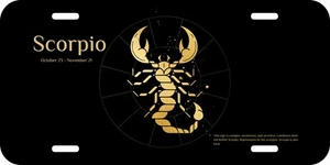 Skorpion Sternzeichen Horoskop Astrologie Neuheit Metall Nummernschild 1A - Bild 1 von 1