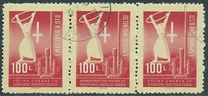 1948 TRIESTE B USATO PRIMO MAGGIO TRITTICO - RA18-8 - Picture 1 of 1