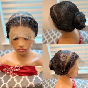 Braided Wig.bridal wig made on a full lace wig. READY TO SHIP. - Picture 1 of 5