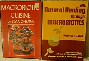 Lote de 2 TPB Cocina Macrobiótica Lima Ohsawa Curación Natural a través de Michio Kushi - Imagen 1 de 2