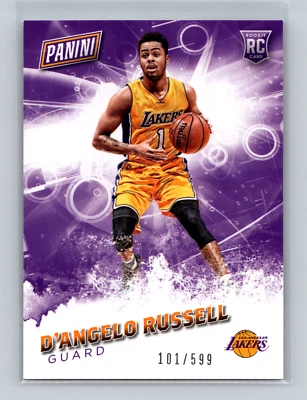 2016 Panini Father's Day /599 D'Angelo Russell Rookie #58 - Image 1 of 2