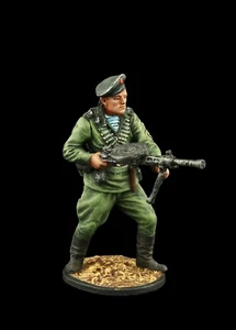Soldado de hojalata coleccionable soldado de infantería de mar de la Armada Soviética con ametralladora Segunda Guerra Mundial - Imagen 1 de 6