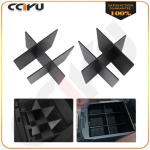 Armrest Center Console Organizer Device Divider Black For Toyota Tacoma 16-18 - Picture 1 of 4