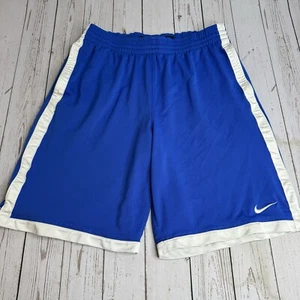 Vintage Y2K Nike Basketball Shorts Blue Heavy Baggy Mens Medium 10" Inseam - Picture 1 of 10