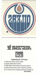 NHL Hockey Edmonton Oilers LOGO - Temporary Face Tattoo - Imagen 1 de 1