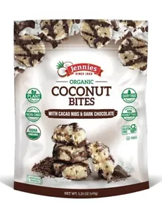 Organic Coconut Bites with Cacao Nibs 5.25oz Glten Free Non-GMO Peanut Free K... - Picture 1 of 1