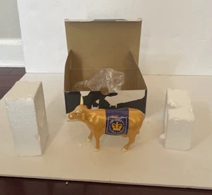๐NIB๐ ยฉ2002 COW PARADE London THE QUEEN'S JUBILEE COW  FIGURINE #7320 RETIRED - Picture 1 of 5