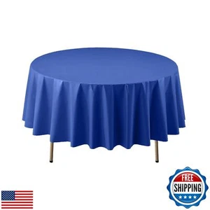 Party Essentials Disposable Heavy Duty 84" Round Plastic Table Cover/Tableclo - Picture 1 of 4