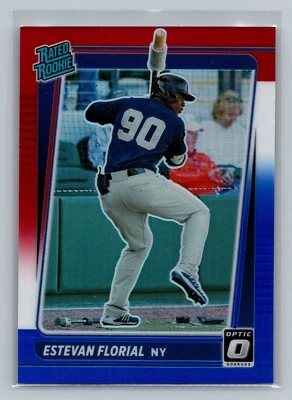 2021 Donruss Optic Rated Red White Blue Prizm Estevan Florial RATED Rookie /199 - Image 1 of 2