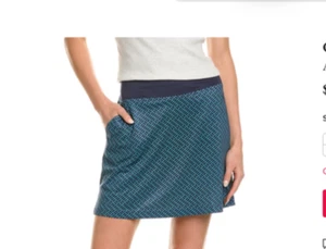 NUEVO Callaway Allover Estampado Skort Para Mujer XL Patrón Chaquetón con Bolsillos - Imagen 1 de 2