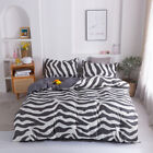 Zebra Stripes Bedding Cotton Duvet Cover with Pillowcase Twin Queen King Size