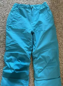Lands' End Youth/Kids Waterproof Snow/Ski Pants in Teal - Size 16 - NEW! - Picture 1 of 9
