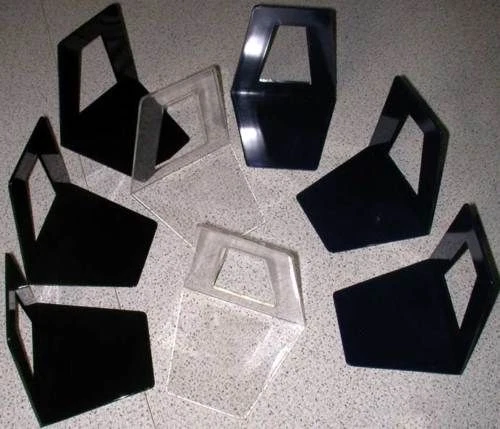 10 Stück Buchstützen Buchständer 10er Set schwarz blau klar transparent bunt - Bild 1 von 1