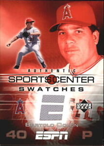 2005 Upper Deck ESPN Sports Center Swatches Baseball Card #BC Bartolo Colon