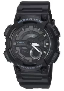 Casio - AEQ110W-1BV - Sports Quartz Watch with Resin Strap - Black - Picture 1 of 1
