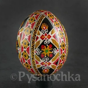 Real Ukrainian Pysanky.Chicken Hand Made Hutsul Pysanka. Easter Eggs. - Picture 1 of 11