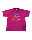 Vintage Flamingo Hilton Hotel Laughlin T-shirt Jerzees 2XL Single Stitched Pink