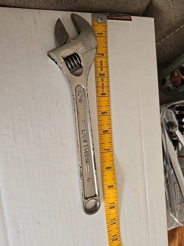 Llave ajustable CRAFTSMAN 10" 44604 EE. UU. 🇺🇸 Vintage 250 mm - gw12 Foto 1 de 4