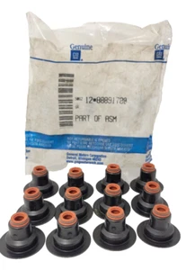 Sellos de vástago de válvula de motor genuinos GM OEM 88891780 PAQUETE V6 de 12 - Imagen 1 de 11