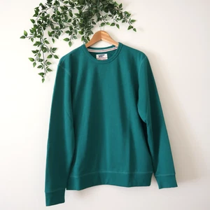 Lands' End Men's Dark Green Serious Sweats Crew Neck Sweatshirt Size S 34-36 - Picture 1 of 4