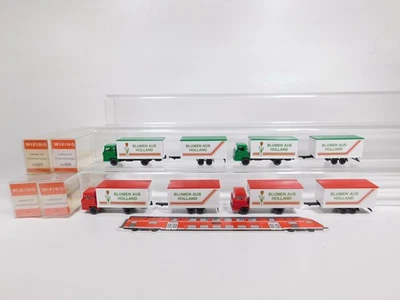 4X Wiking H0 1:87 Camion LKW Magirus Fiori Dall'Olanda Mint Box #DI321-0,5 - Immagine 1 di 4