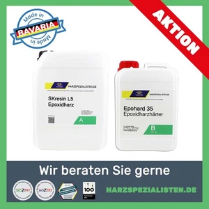 7,5 kg Epoxidharz Set farblos – Laminier- und Versiegelungsharz Bootsbau GFK - Bild 1 von 4