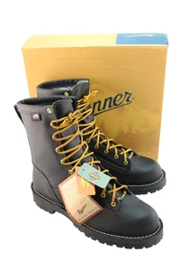 Botas de trabajo Danner 14100 para hombre negras selva tropical zapatos talla 7,5 EE. UU., 7 REINO UNIDO, 41 UE - Imagen 1 de 8