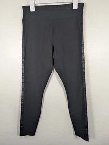 Karl Lagerfeld Paris Leggings Womens Medium Stretch Side Stripes Pants Athletic - Picture 1 of 13