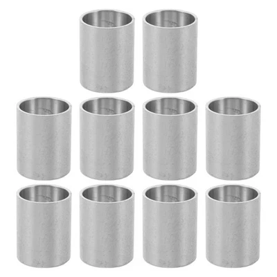  10 Pcs Portacandele in Alluminio Barattoli Di Fai -da -te Forniture Per - Immagine 1 di 4