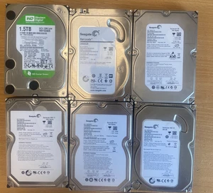 6 x SATA 3.5" HARD DRIVES - CUSTOMER RETURNS - UNTESTED - Afbeelding 1 van 3