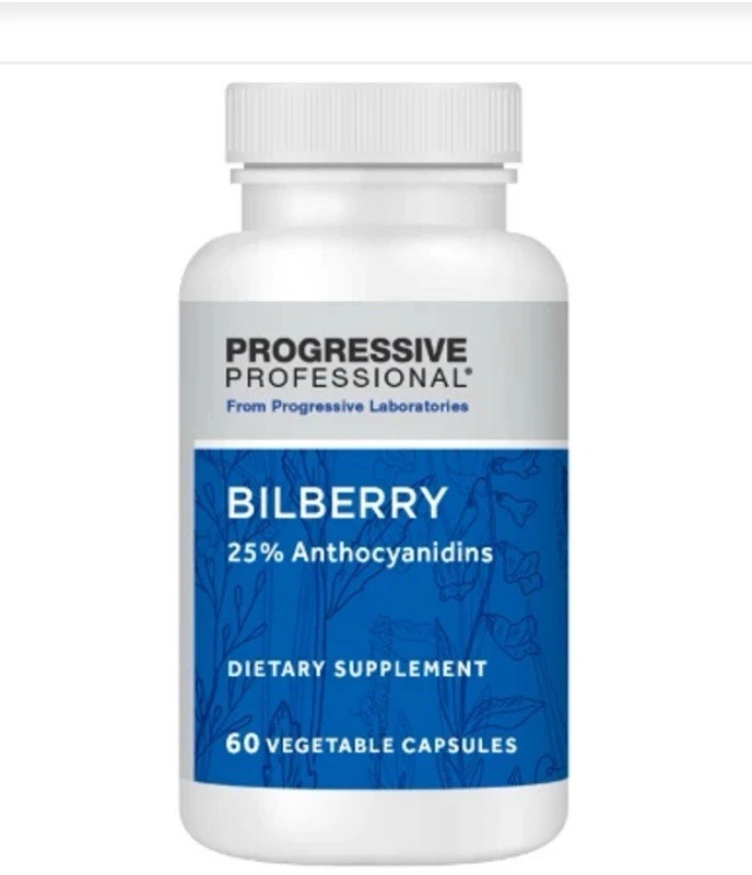 Suplemento de arándano Progressive Labs - 60 cápsulas vegetales | Apoya la salud ocular Foto 1 de 1