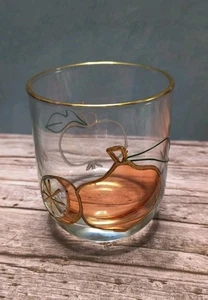 Paul Nagel Tiffany Fruit Design Jar Without Lid & Gold Trim Apple Orange - Picture 1 of 8