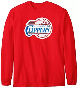 Camiseta Los Angeles Clippers Mangas Largas Para Hombre Grande y Alta 2XT 3XT 4XT - Imagen 1 de 1