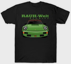 Porsche Turbo RWB RAUH WELT BEGRIFF Short Sleeve T-shirt Mens Unisex S-3XL Black - Picture 1 of 2
