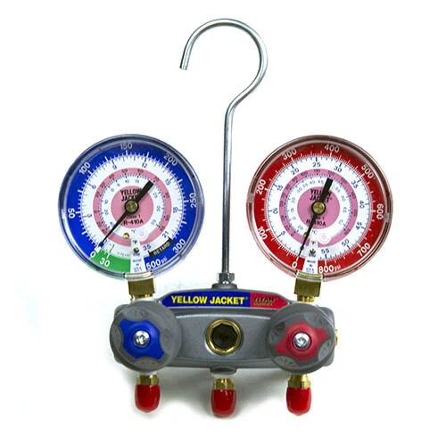 黄色夹克 49862 2 阀 TITAN 测试/充电歧管,仪表 — 第 1/1 张图片