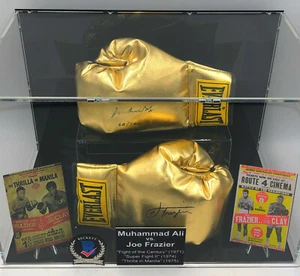 Muhammad Ali vs Joe Frazier SIGNIERTE BOXHANDSCHUHE im Showcase Beckett Authenic - Bild 1 von 17