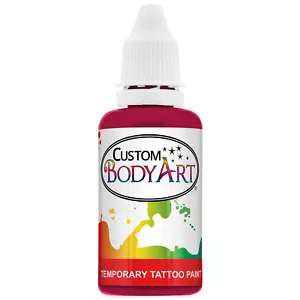 PINTURA AERÓGRAFO DE TATUAJE TEMPORAL ROSA de 1 oz - Imagen 1 de 5