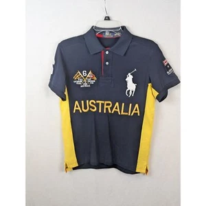 Polo Ralph Lauren Australia Big Pony Embroidered Polo Shirt Men's Size Medium - Picture 1 of 10
