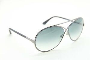 NEW TOM FORD TF 154 128 GEORGETTE SILVER GREY AUTHENTIC SUNGLASSES TF154 64-11