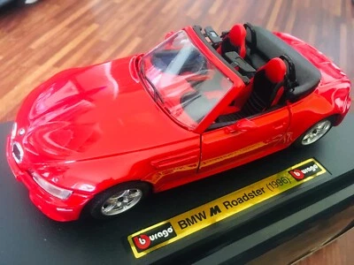 Bburago 1/24 BMW M Roadster 1996 Rouge  - Photo 1/4
