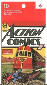 Superman Action Comics #13 10 "P" Stamps DC Comics Canada Post 75th Anniversary - Bild 1 von 3