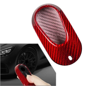 Red Carbon Fiber Key Fob Case Fit Mercedes Benz S Class S400 S350l S450l 2021 - Picture 1 of 7